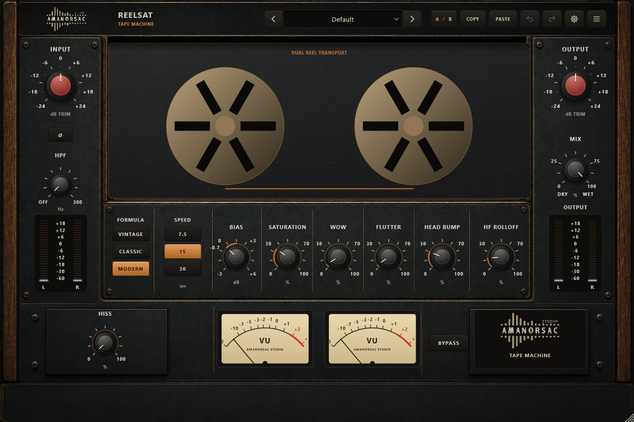 REELSAT, the tape machine of the AMB Analog bundle
