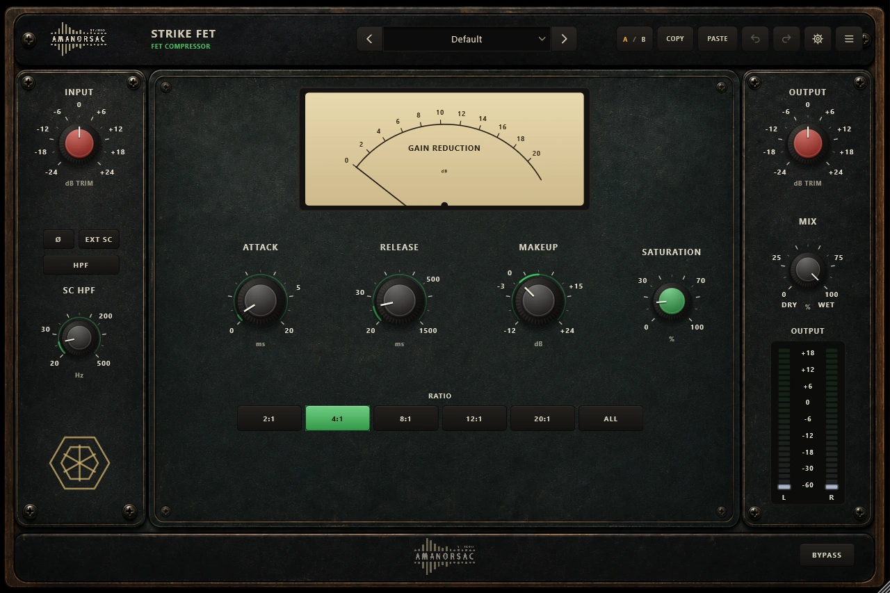 STRIKE FET, the fet compressor of the AMB Analog bundle